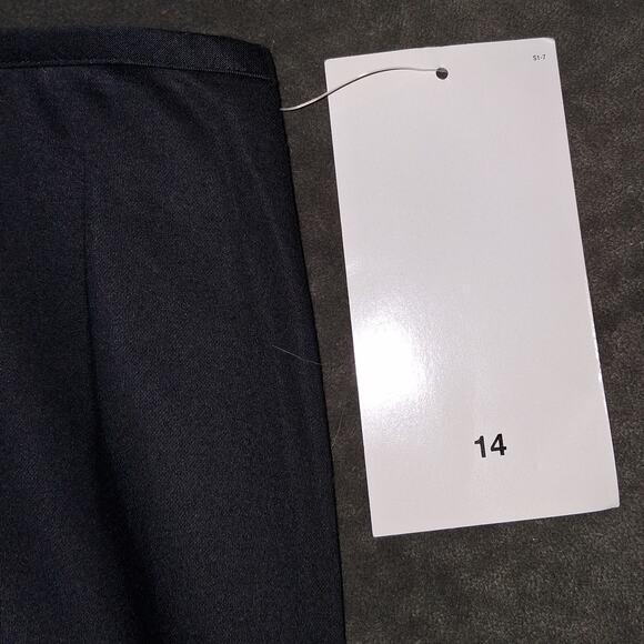 NWT Bamboo Traders Black Mini Skirt Size 14 Cotton Blend - Picture 5 of 6